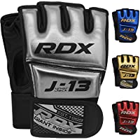 RDX Niño Guantes MMA para Artes Marciales Entrenamiento | Junior Metallic Cuero Grappling Guantillas | Bueno para Kids…